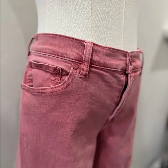 🌸 Tory Burch Pink Skinny Dusty Rose Jeans – Size 30 - Picture 6 of 16